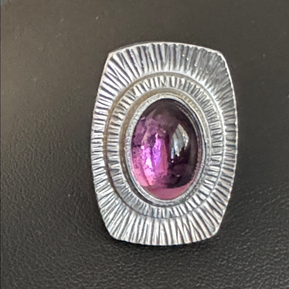 Vintage Modernist Brutalist Jorgen Jensen Pewter Ring